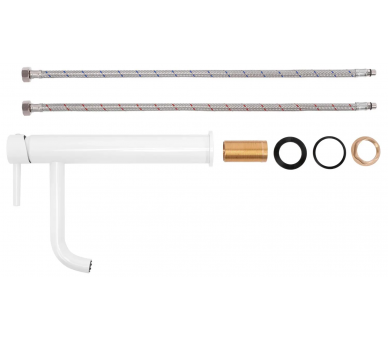 Змішувач для раковини (умивальник) REA LUNGO WHITE white high