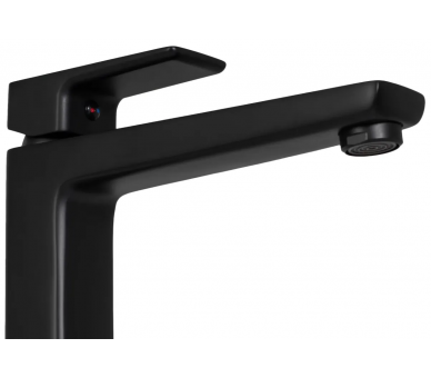 Кран для раковини (умивальник) REA ORIX BLACK BLACK high