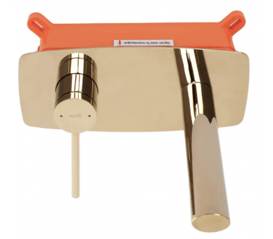 Смеситель для раковины (умывальника) REA OVAL GOLD + BOX скрытого монтажа