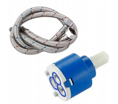 Смеситель для раковины (умывальника) REA POLO WHITE-CHROME белый хром низкий