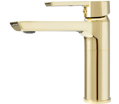Кран для раковини (умивальник) REA золотий низький ARGUS GOLD