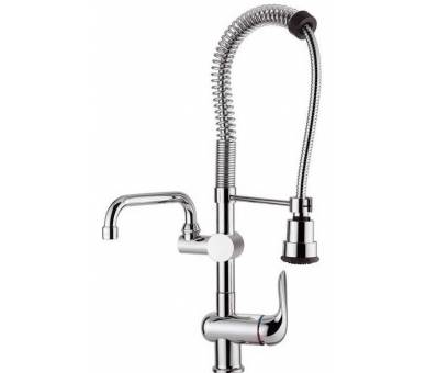 Кухонний кран з гусаком і лійкою на джерело Emmevi Neco CR91410