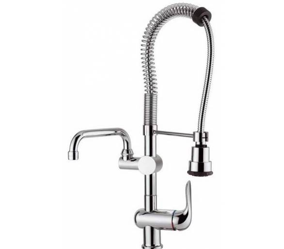 Кухонний кран з гусаком і лійкою на джерело Emmevi Neco CR91410