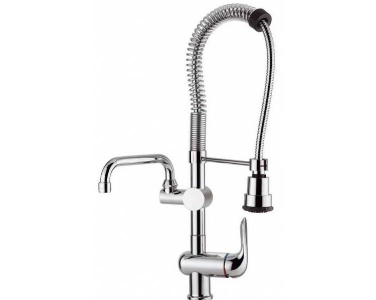 Кухонний кран з гусаком і лійкою на джерело Emmevi Neco CR91410