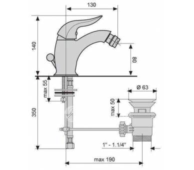 Смеситель для биде Emmevi Duka CR44004