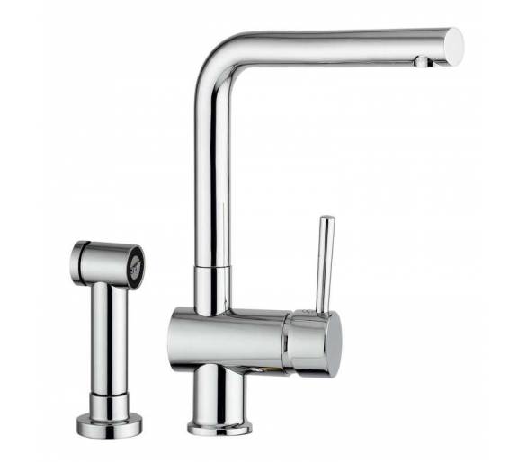 Смеситель кухонный сна 2 отверстия с лейкой Emmevi Piper 45067