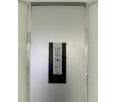 Душовий бокс Veronis BV-4-90 white CHROME 90x90 глибокий піддон