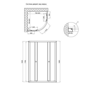 Душевая кабина Lidz Latwa SC80x80.SAT.LOW.FR Frost