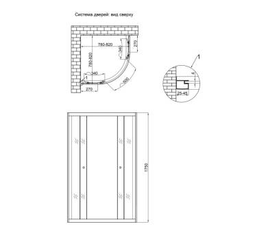 Душевая кабина Lidz Latwa SC80x80.SAT.HIGH.GR
