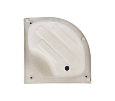 Душова кабіна Latwa SC80x80.SAT.MID.FR Frost 4 мм глибокий піддон