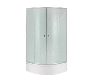 Душова кабіна Latwa SC80x80.SAT.MID.FR Frost 4 мм глибокий піддон
