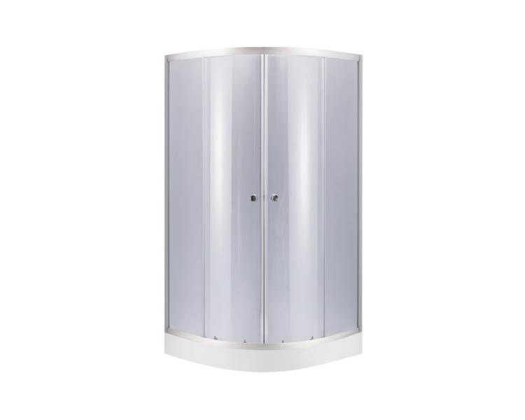 Душевая кабина ŁATWA SC80x80.SAT.LOW.GR низкий поддон
