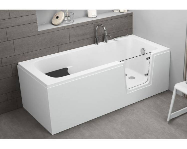 Акриловая ванна с дверцей AVO 170x75 см