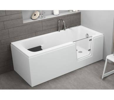 Акриловая ванна с дверцей AVO 180x80 см