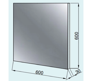 Зеркало Lite 60х60 без подсветки