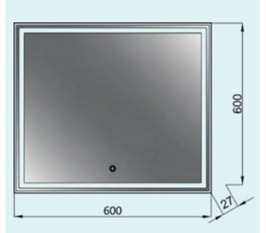 Зеркало Сицылия Z-600x600 LED touch control