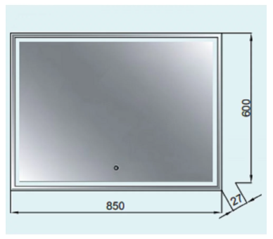 Зеркало Сицылия Z-850x600 LED touch control