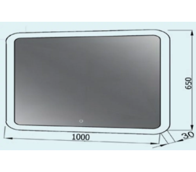 Дзеркало Сицилія Z-1000x650 LED touch control
