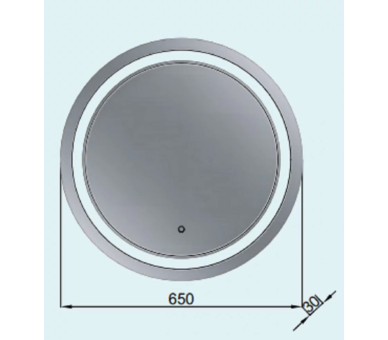 Дзеркало Сицилія Z-650x600 LED touch control