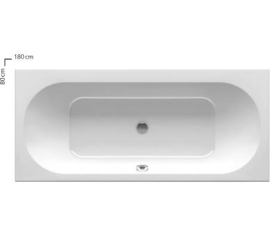 Акриловая прямоугольная ванна CITY SLIM 180x80