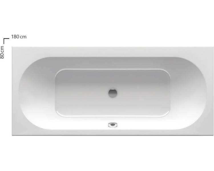 Акриловая прямоугольная ванна CITY SLIM 180x80