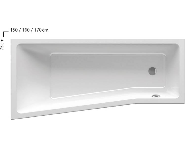 Акриловая ванна Ravak BEHAPPY II 150x75
