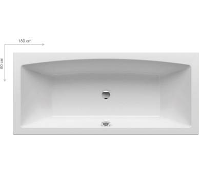 Акриловая прямоугольная ванна Ravak FORMY SLIM 02 180x80