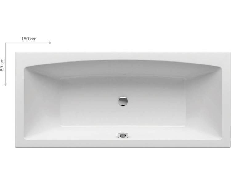 Акрилова прямокутна ванна Ravak FORMY SLIM 02 180x80