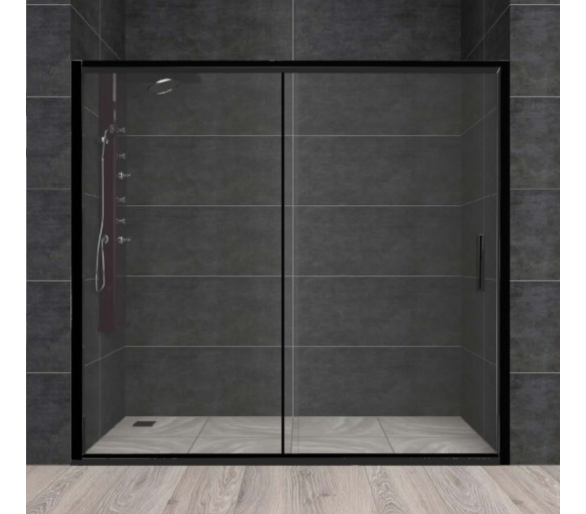 Душові двері Veronis Carmen Black 140