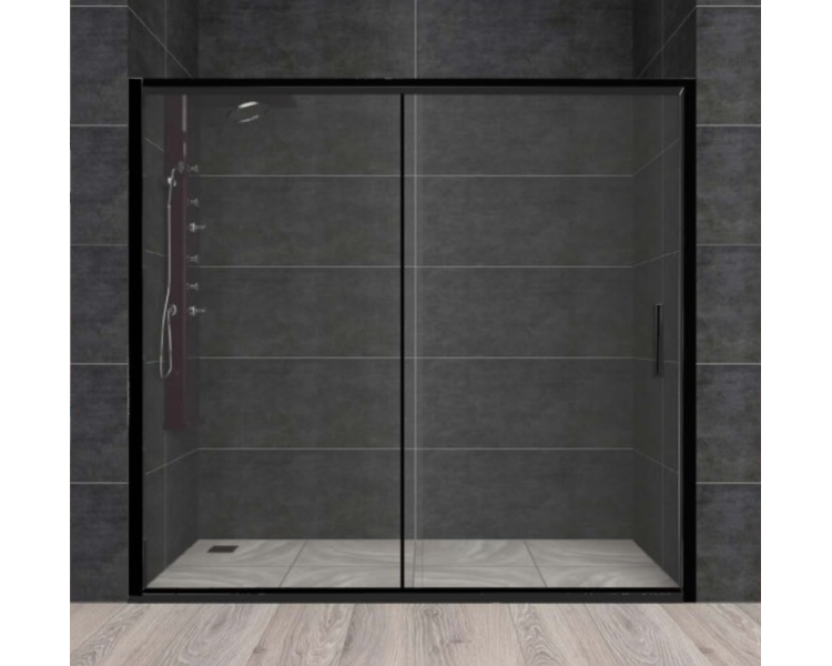 Душові двері Veronis Carmen Black 140