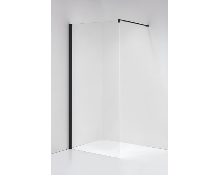 Душевая перегородка Atlantis PF-71J Black 100х195