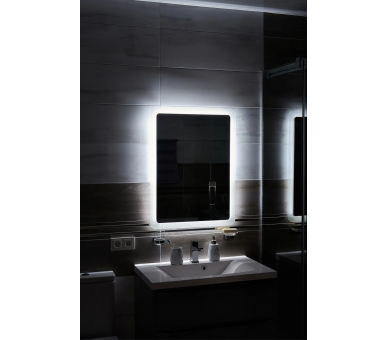 Зеркало с LED подсветкой в ванную комнату прямоугольное MR-3 Global Glass