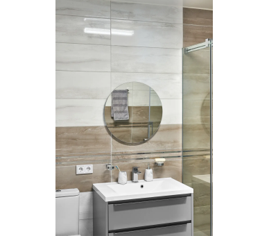 Зеркало с LED подсветкой в ванную комнату прямоугольное MR-8 Global Glass