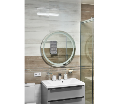 Зеркало с LED подсветкой в ванную комнату прямоугольное MR-9 Global Glass
