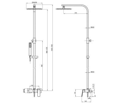 Душевая система TOPAZ LEXI TL 21702-H57-00