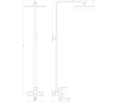 Душевая система Globus Lux MILANO VAN-DS0026