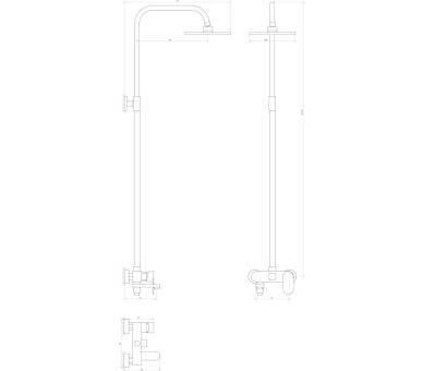 Душевая система Globus Lux PRIZMA VAN-DS0010
