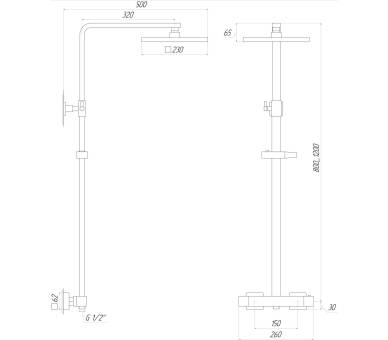 Душова система Globus Lux Solly GLSO-0044