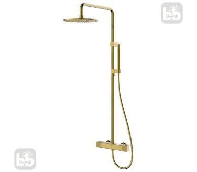 Душевая система DEIRA 250 без смесителя золото, Imprese
