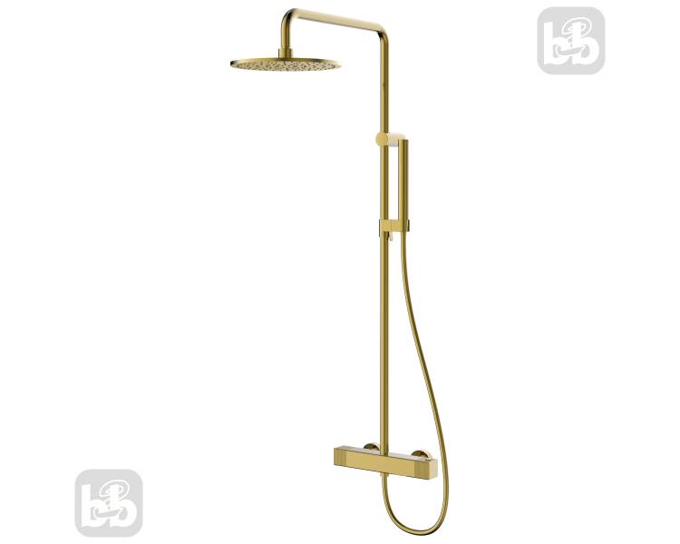 Душевая система DEIRA 250 без смесителя золото, Imprese