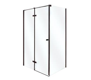 Душевая кабина VIVIA Adriana Black M 100х80х210 мелкий поддон
