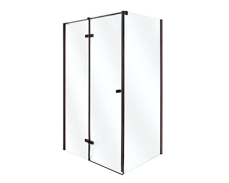 Душевая кабина VIVIA Adriana Black M 100х80х210 мелкий поддон