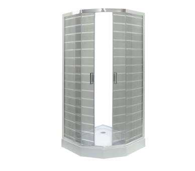 Душова кабіна VIVIA — Ida White P 92/5 W LN 90х90х205 мілкий піддон