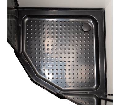 Душова кабіна VIVIA — Ida Black P 92/5 B LN 90х90х205 мілкий піддон