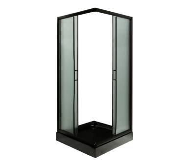 Душова кабіна VIVIA LAMIJA black 90х90х205 мілкий піддон