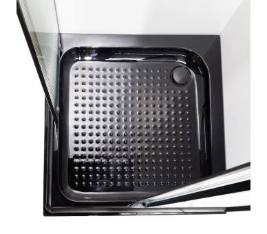 Душова кабіна VIVIA LAMIJA black 90х90х205 мілкий піддон