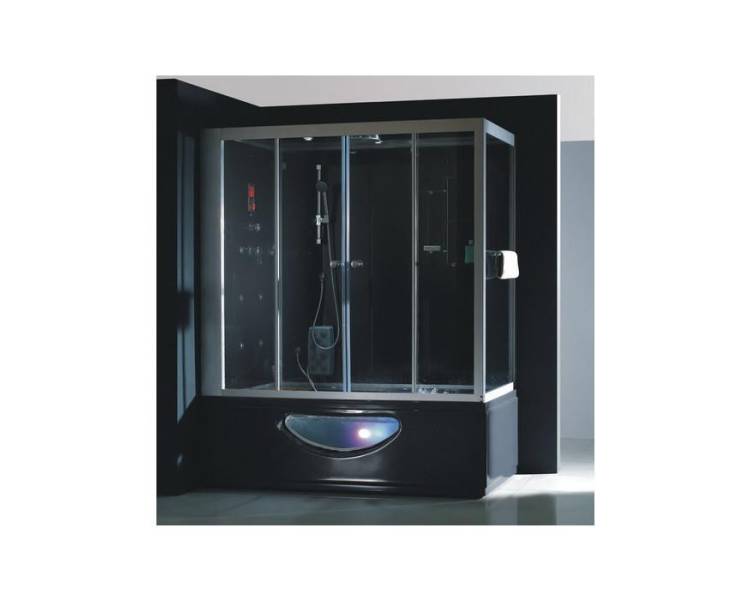 Гидромассажный паровой бокс Golston G-U697 черный 1790х960х2230 мм