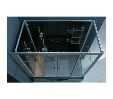 Гидромассажный паровой бокс Golston G-U697 черный 1790х960х2230 мм