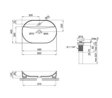 Умывальник Qtap Scorpio