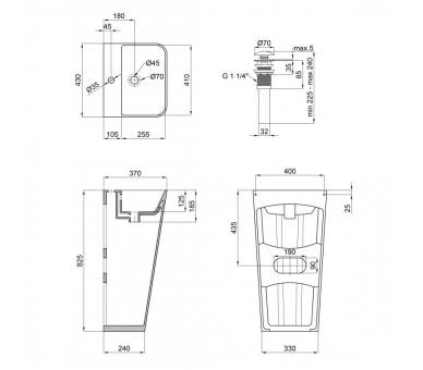 Умывальник Qtap Tern 440